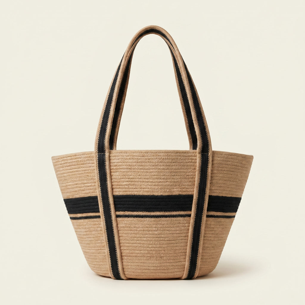 Audrey artisan cotton cord tote bag by Leila lifestyle view