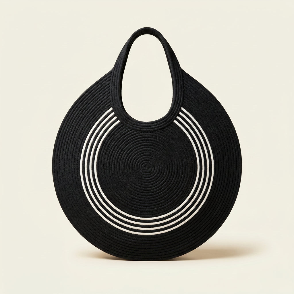 Bella spacious artisan cotton cord tote bag by Leila lifestyle view