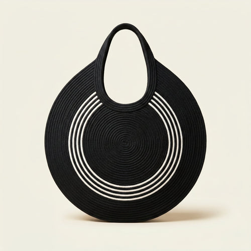 Bella spacious artisan cotton cord tote bag by Leila lifestyle view