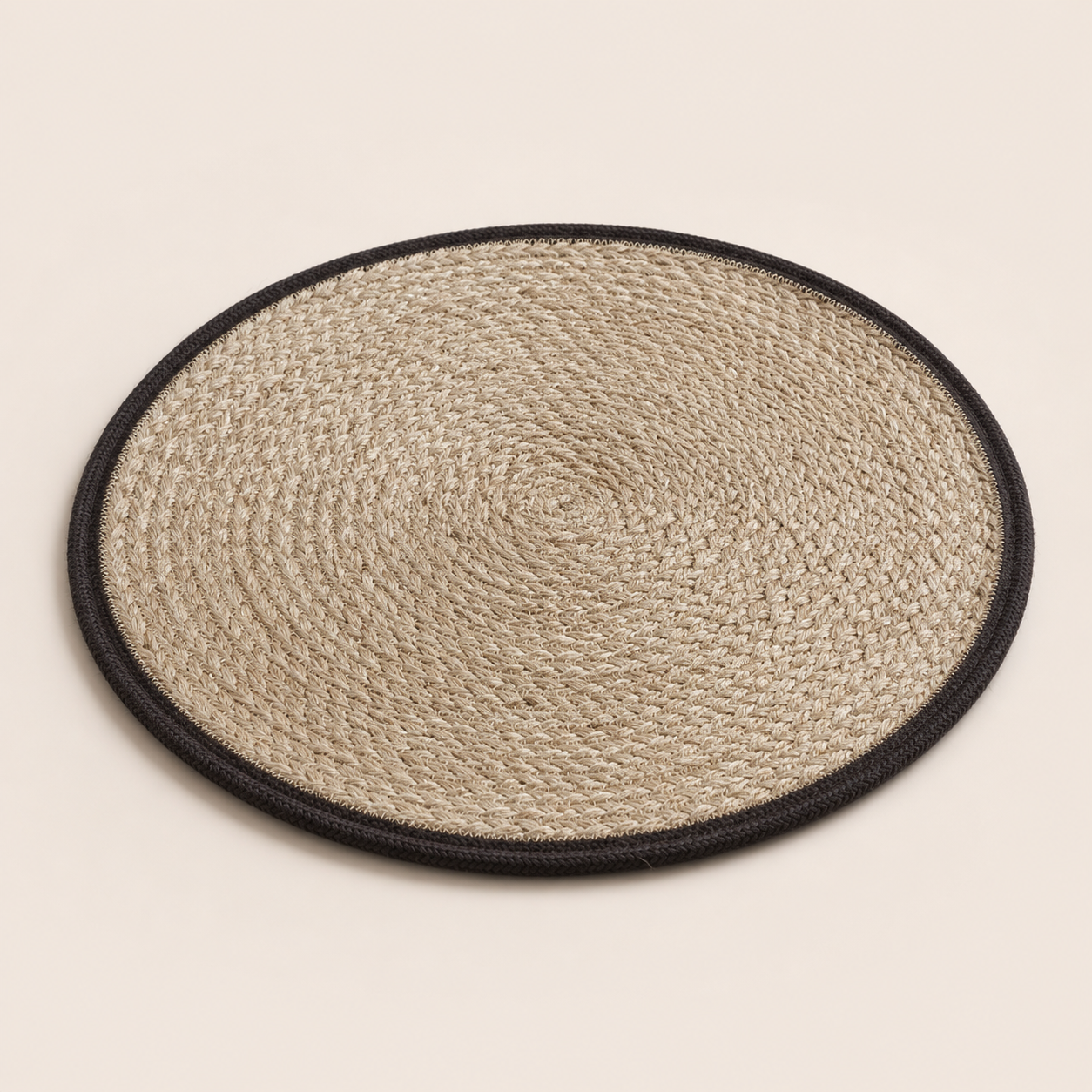 Natural jute round table mat for table styling by Leila Lanka