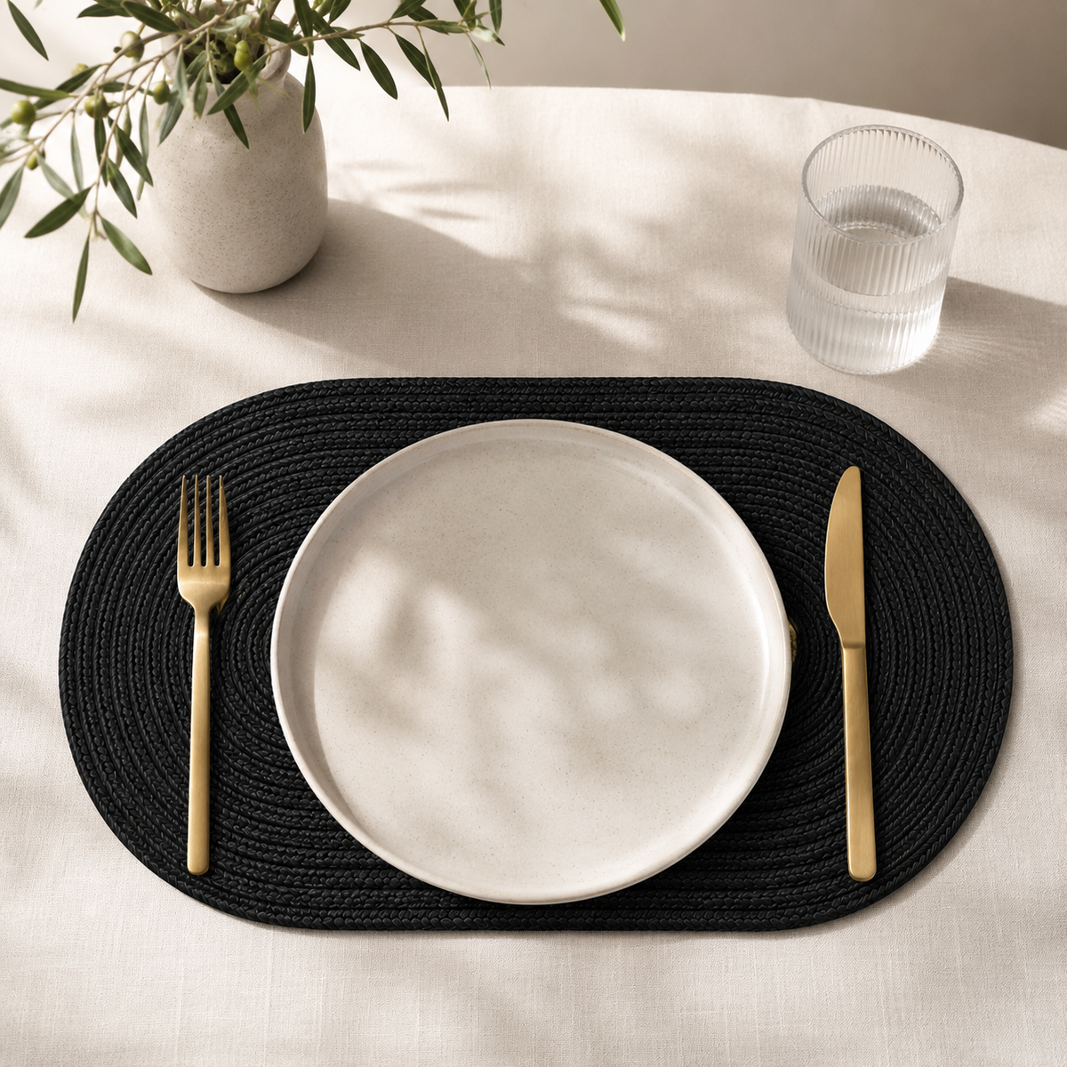 The Oval Cotton Cord Table Mat