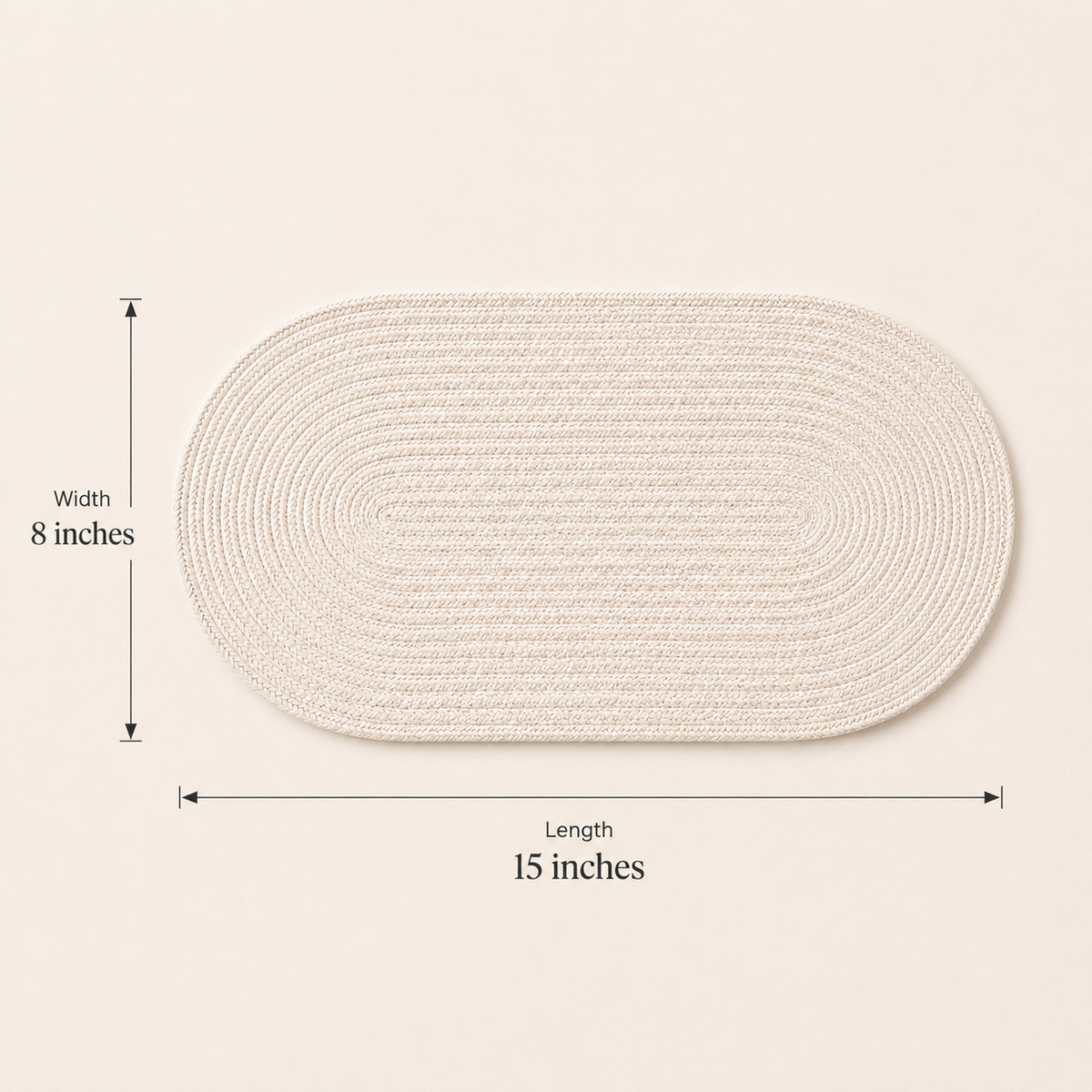 The Oval Cotton Cord Table Mat