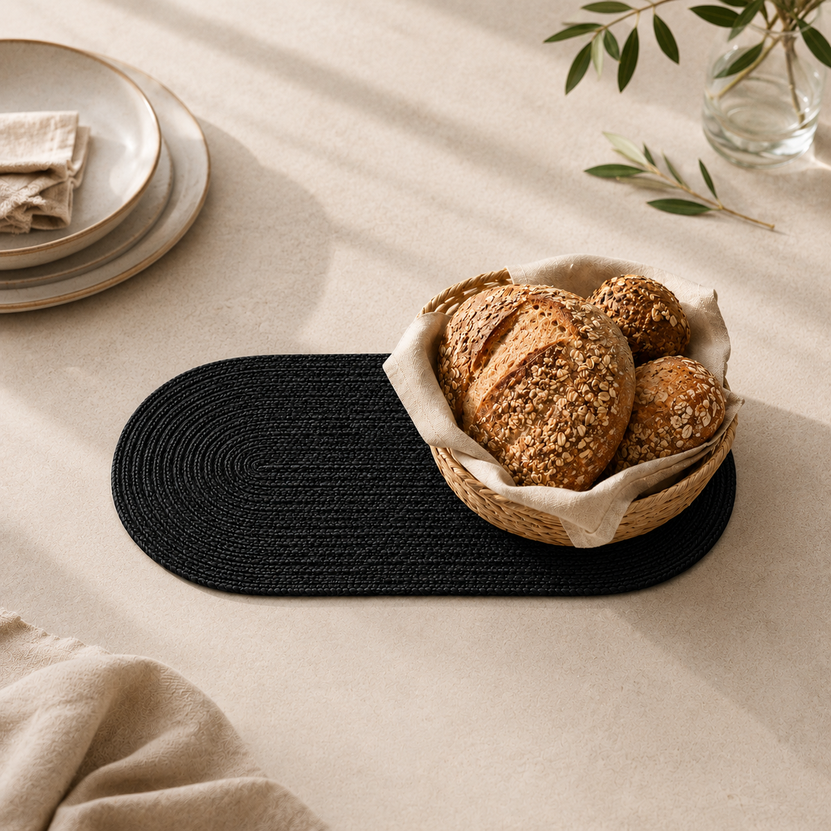 The Oval Cotton Cord Table Mat