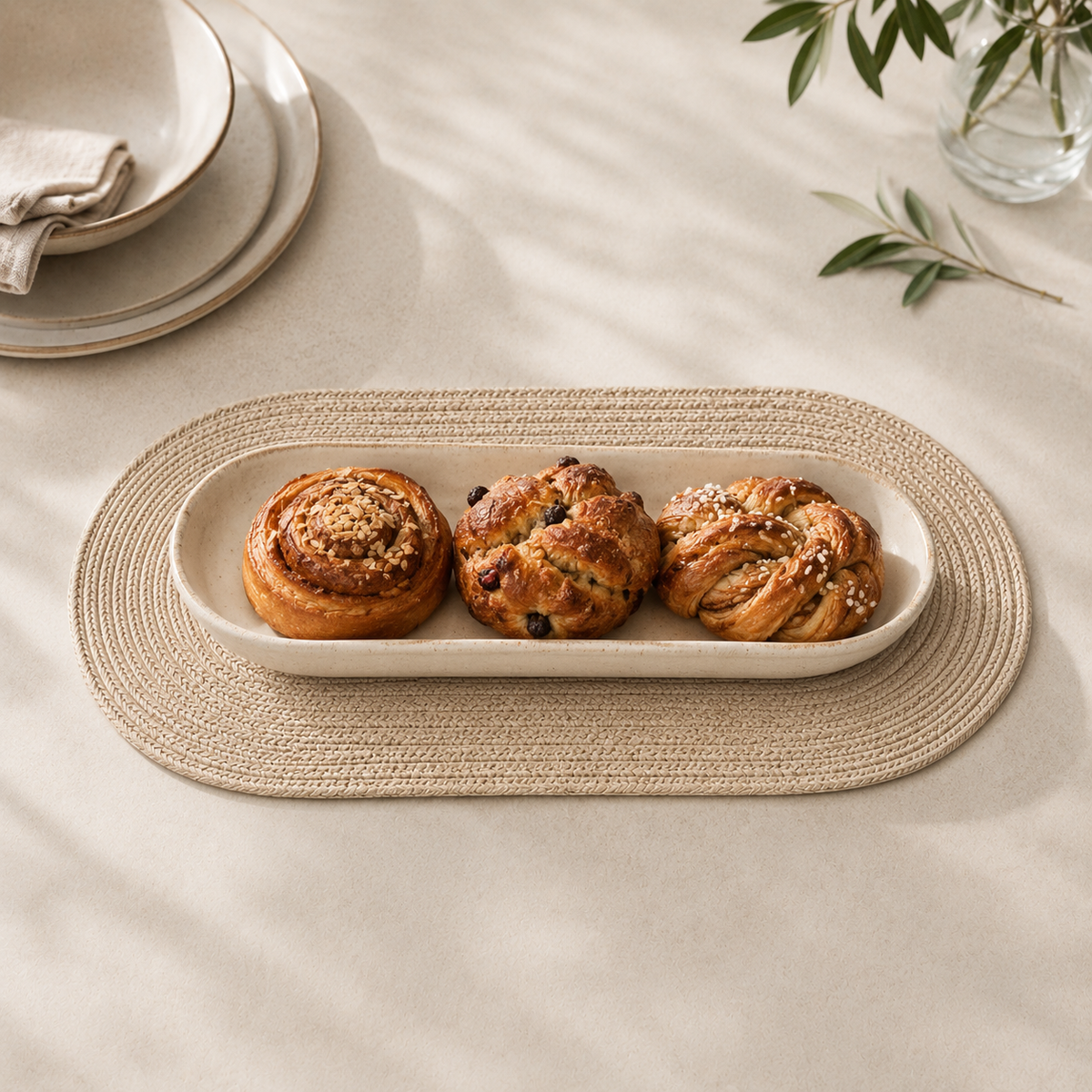 The Oval Cotton Cord Table Mat