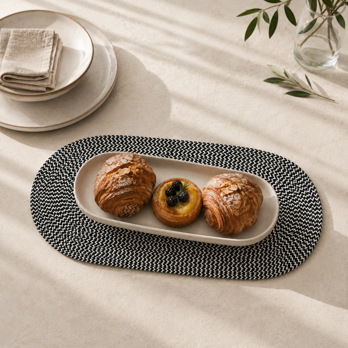 The Oval Cotton Cord Table Mat