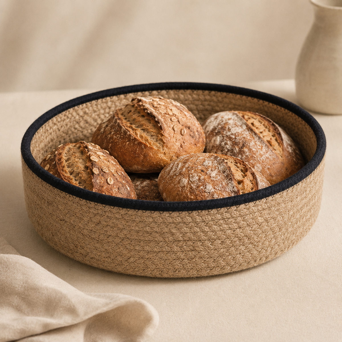 The Braided Jute Basket