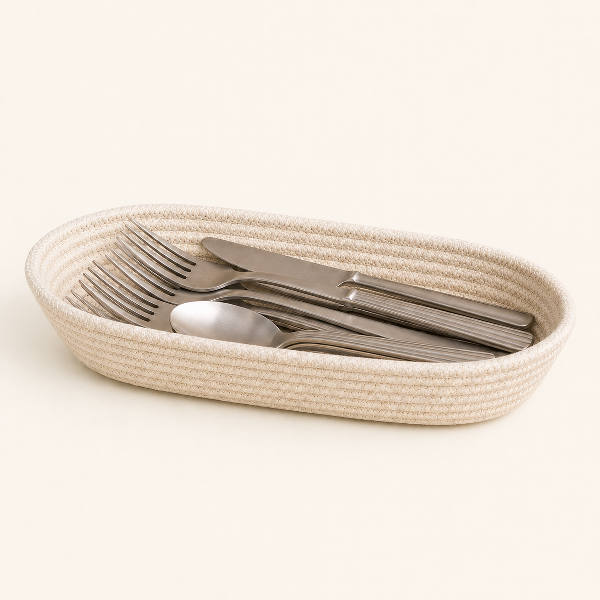 The Cotton Cord Cutlery Holder