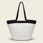 Dahlia artisan cotton cord everyday tote bag by Leila lifestyle view