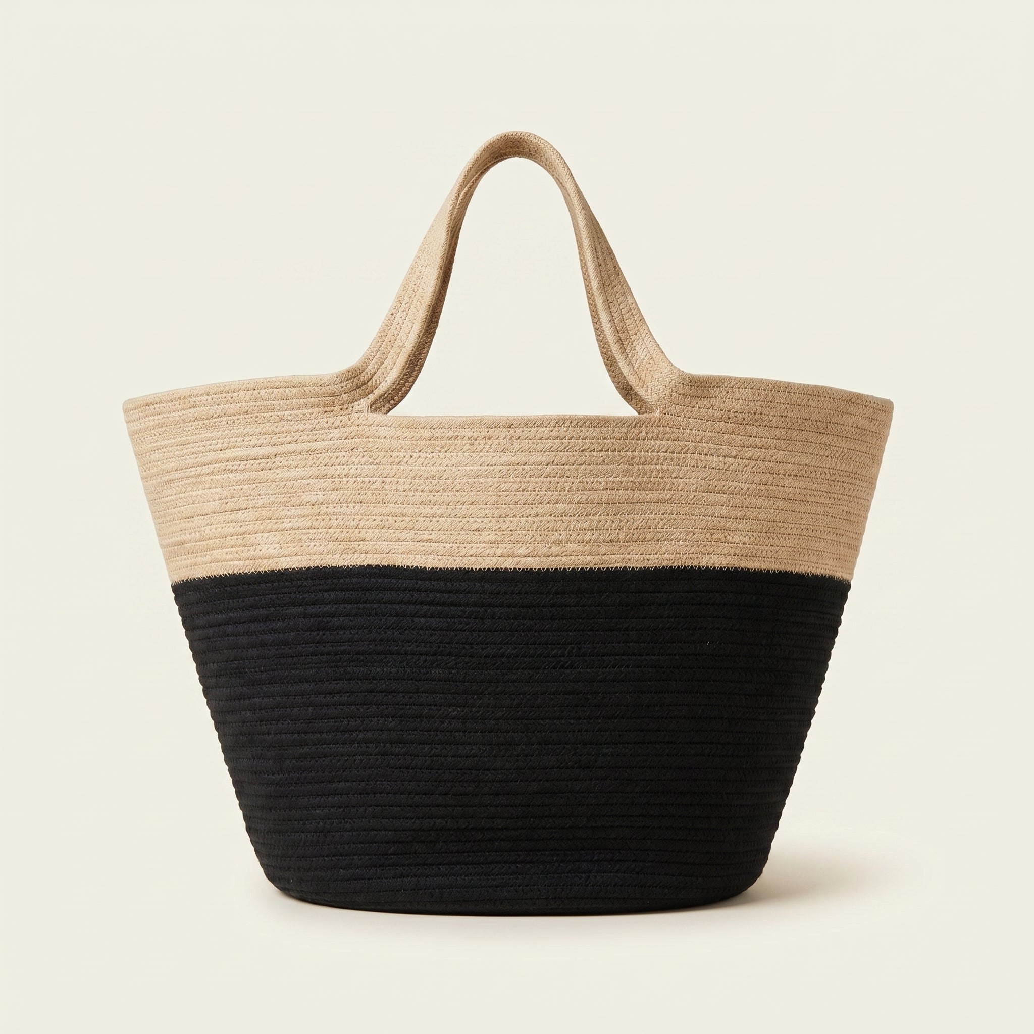 Natalie elegant artisan cotton cord tote bag by Leila lifestyle view