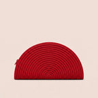Cassandra half-moon handwoven clutch bag by Leila product detail